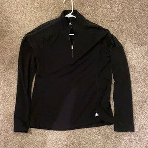 Black Adidas had zip pullover
